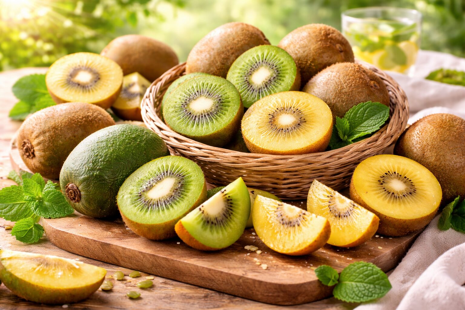 キウイフルーツの旬・品種・美容効果まとめ｜緑と黄を徹底比較