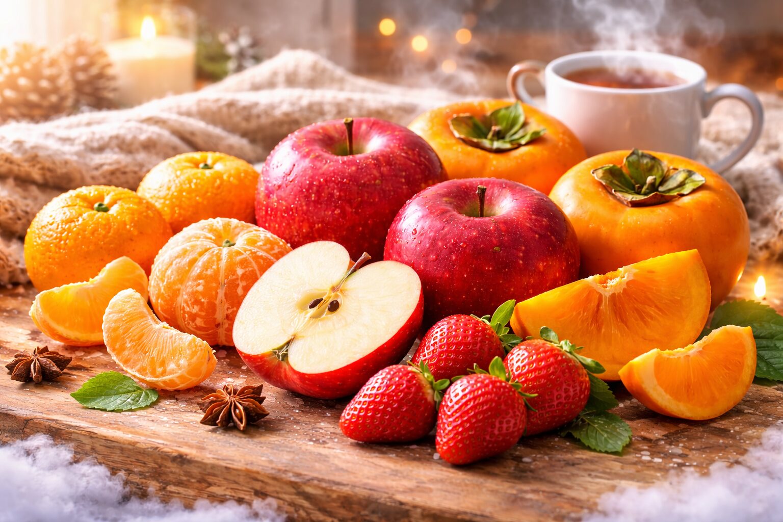 【温活フルーツ特集】寒い冬│冷え対策におすすめの旬の果物