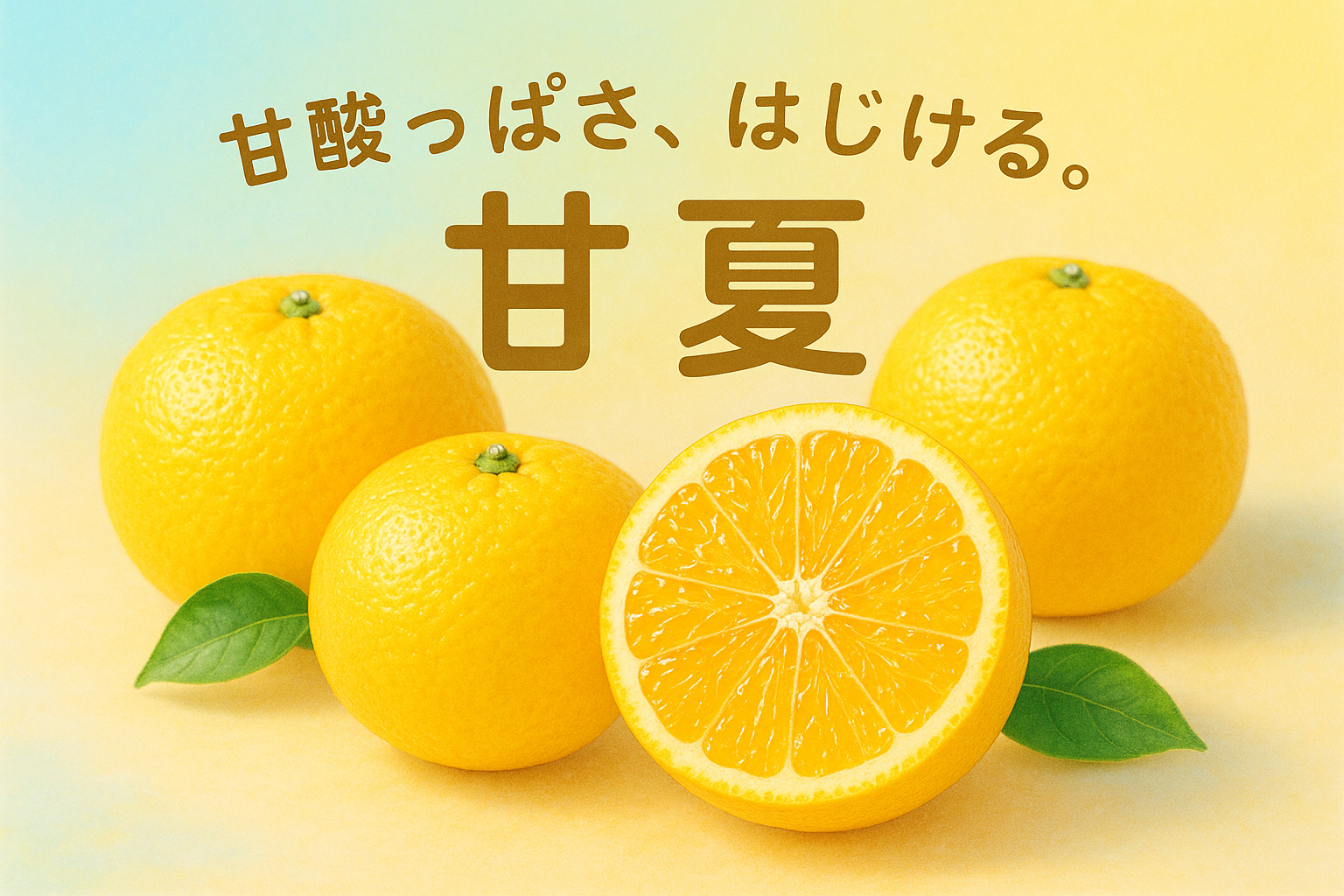 【柑橘_甘夏】鹿児島生産・旬の時期・特徴・美味しい食べ方 | 旬果びより