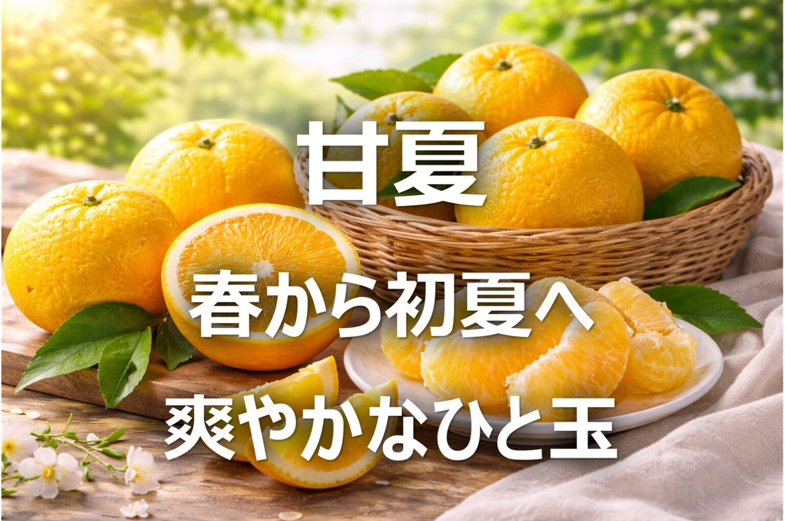 【甘夏│柑橘】鹿児島名産・旬の時期│酸味が爽やかな春のフルーツ | 旬果びより