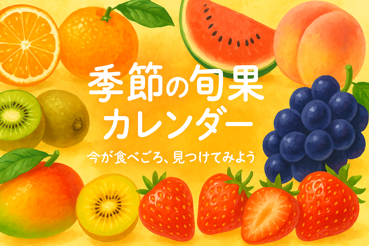 【月別】旬の果物カレンダー|季節のフルーツまとめ2025 | 旬果びより