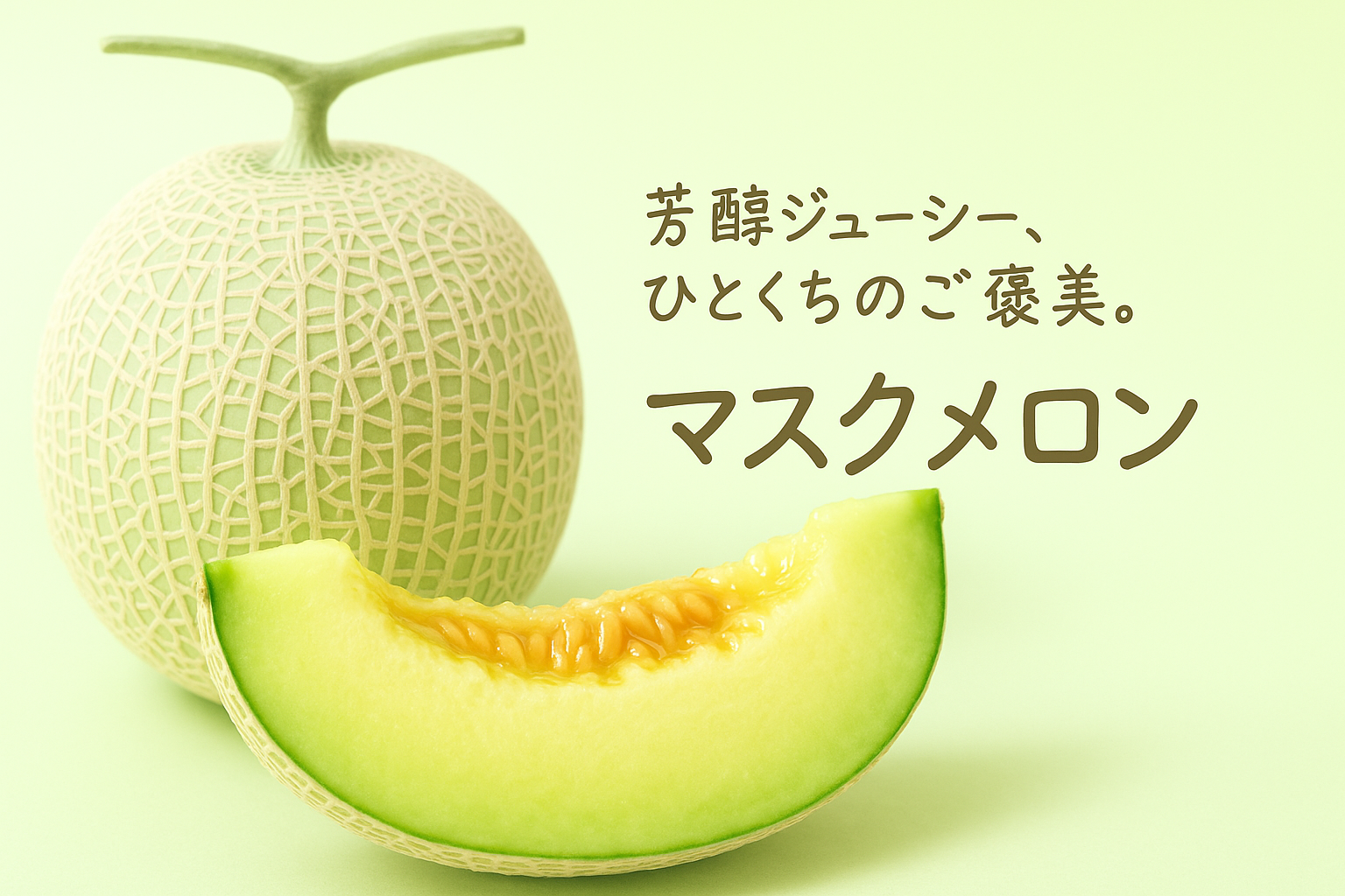 マスクメロンの旬と特徴｜高級アールスメロンの楽しみ方