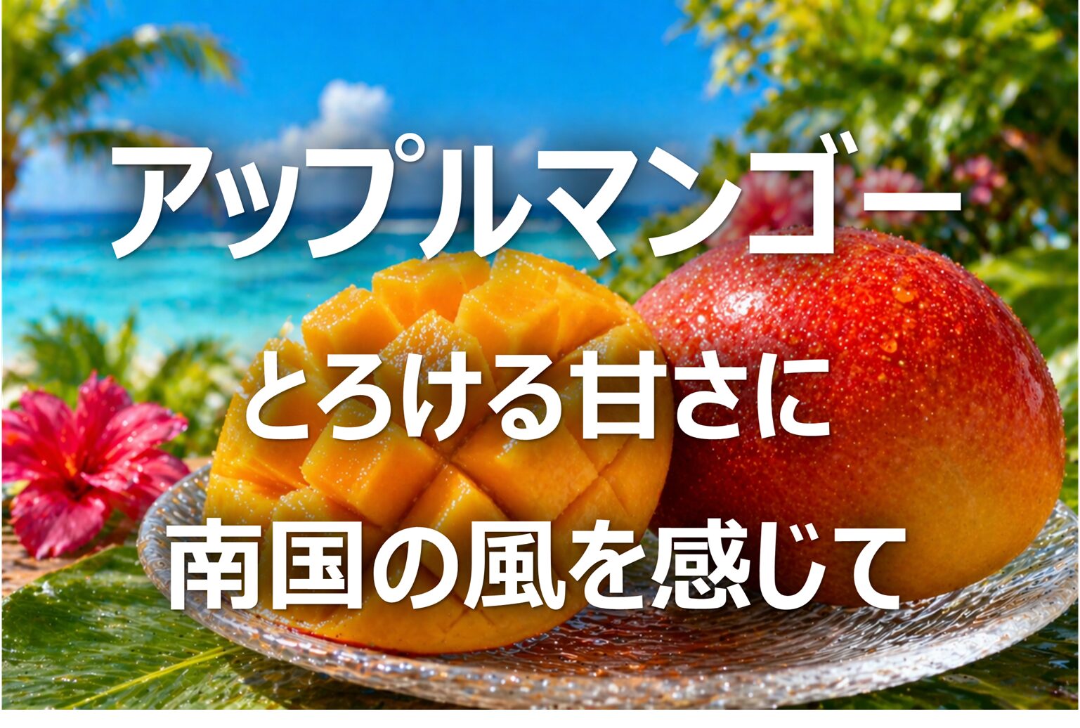 【アップルマンゴー】名産・旬の時期・特徴・選び方・食べ方と栄養