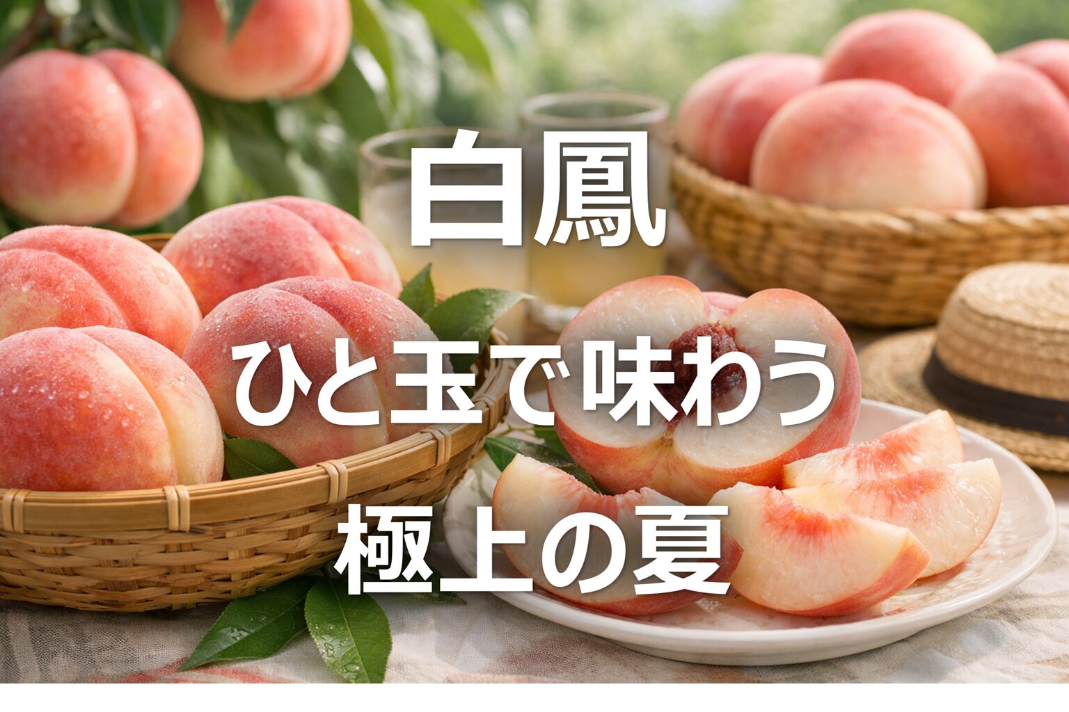 【白鳳│桃の人気品種】山梨名産・旬の時期・魅力と特徴│桃狩り