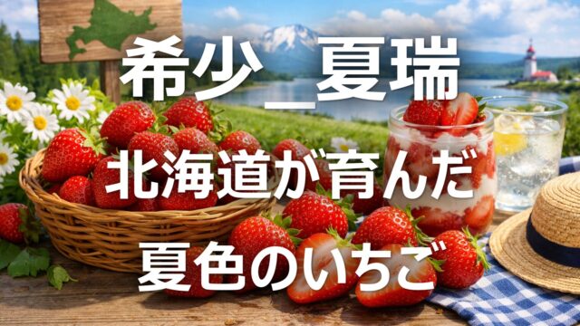 【希少いちご│夏瑞】北海道名産・旬の時期・魅力・特徴と読み方