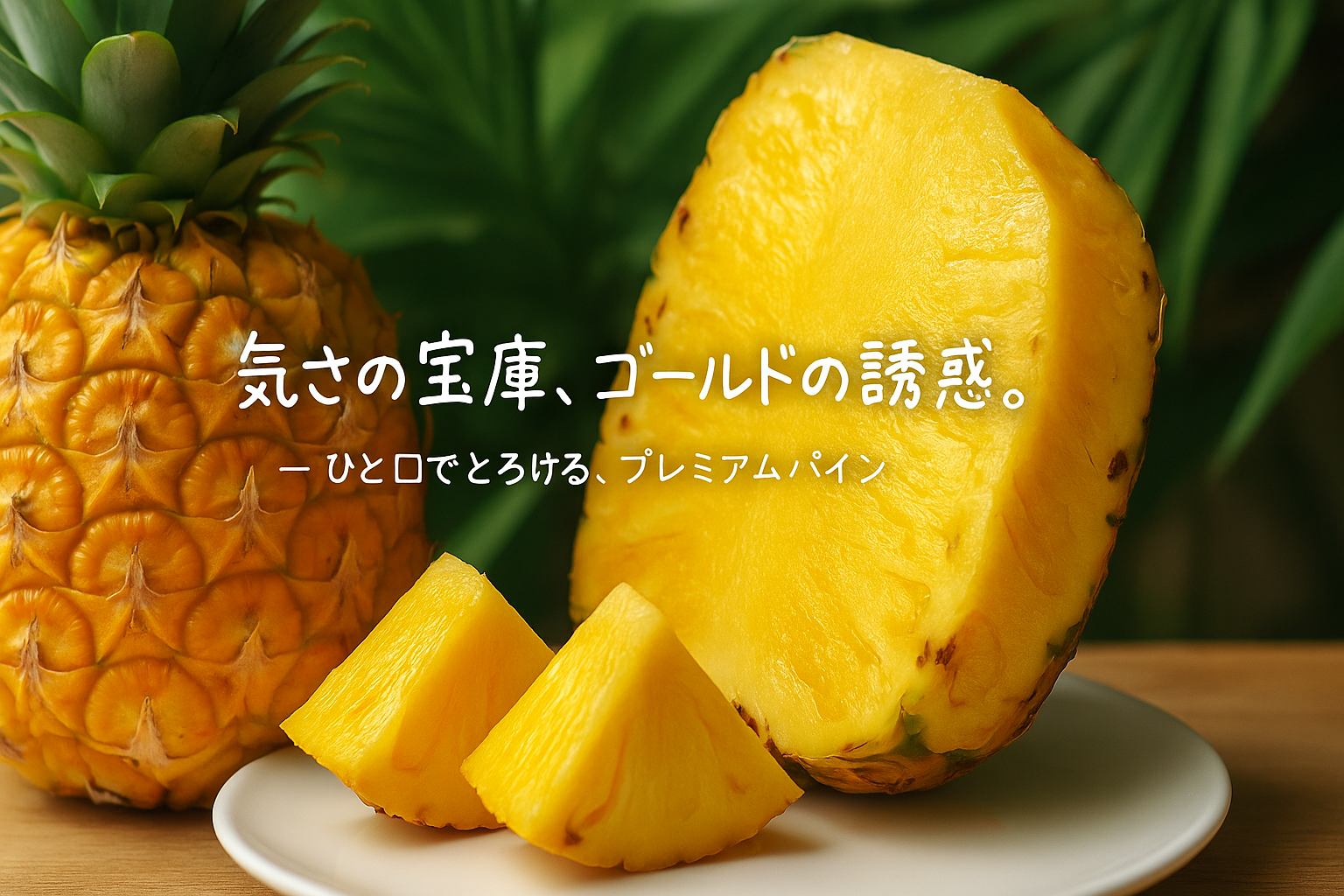 沖縄の高級パイナップル・ゴールドバレル｜芯まで甘い旬の果実