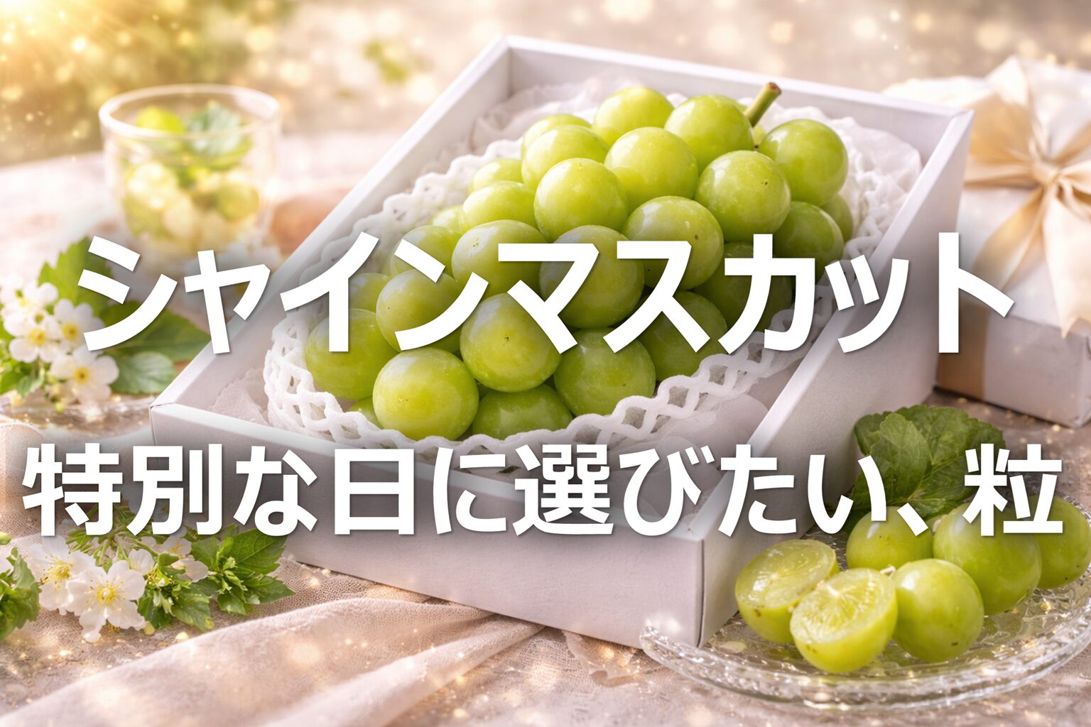 【シャインマスカット│狩り】山梨名産・旬の時期│ご褒美ぶどう