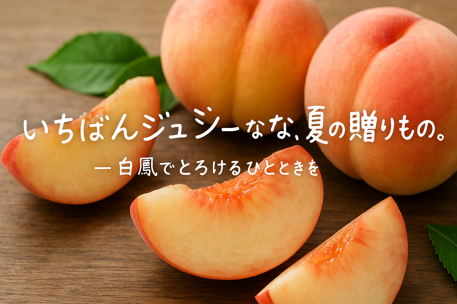 とろける白鳳桃の旬はいつ？味や選び方・産地も紹介！