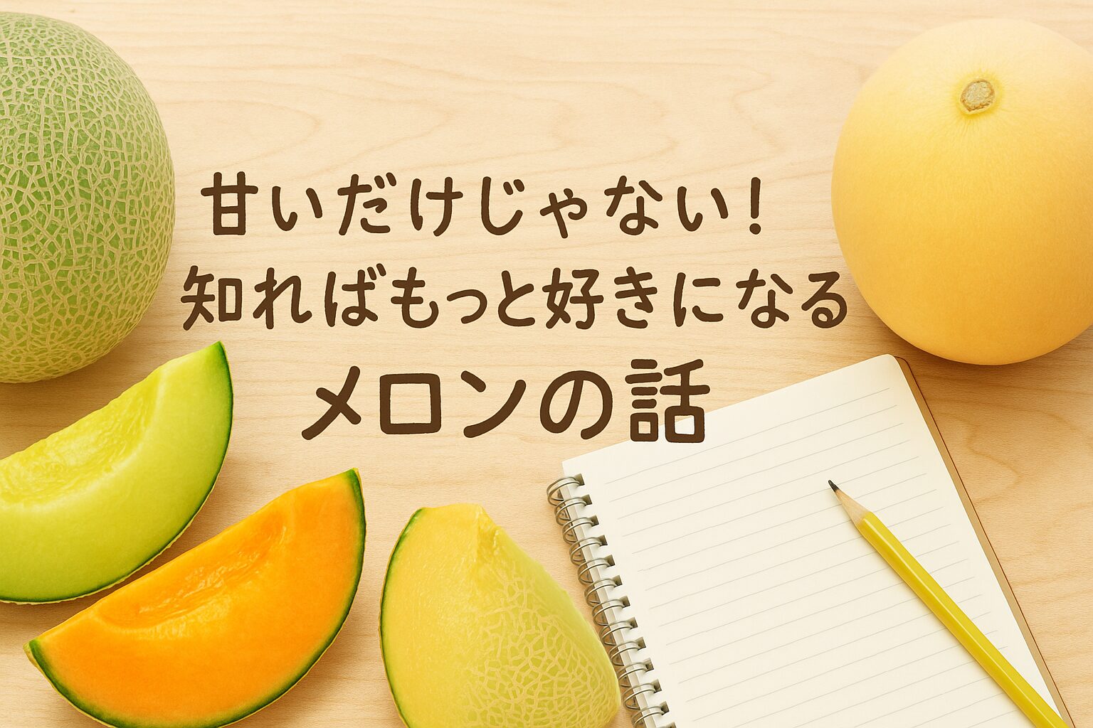 【メロンの豆知識】選び方・食べ頃・栄養＆保存方法ガイド