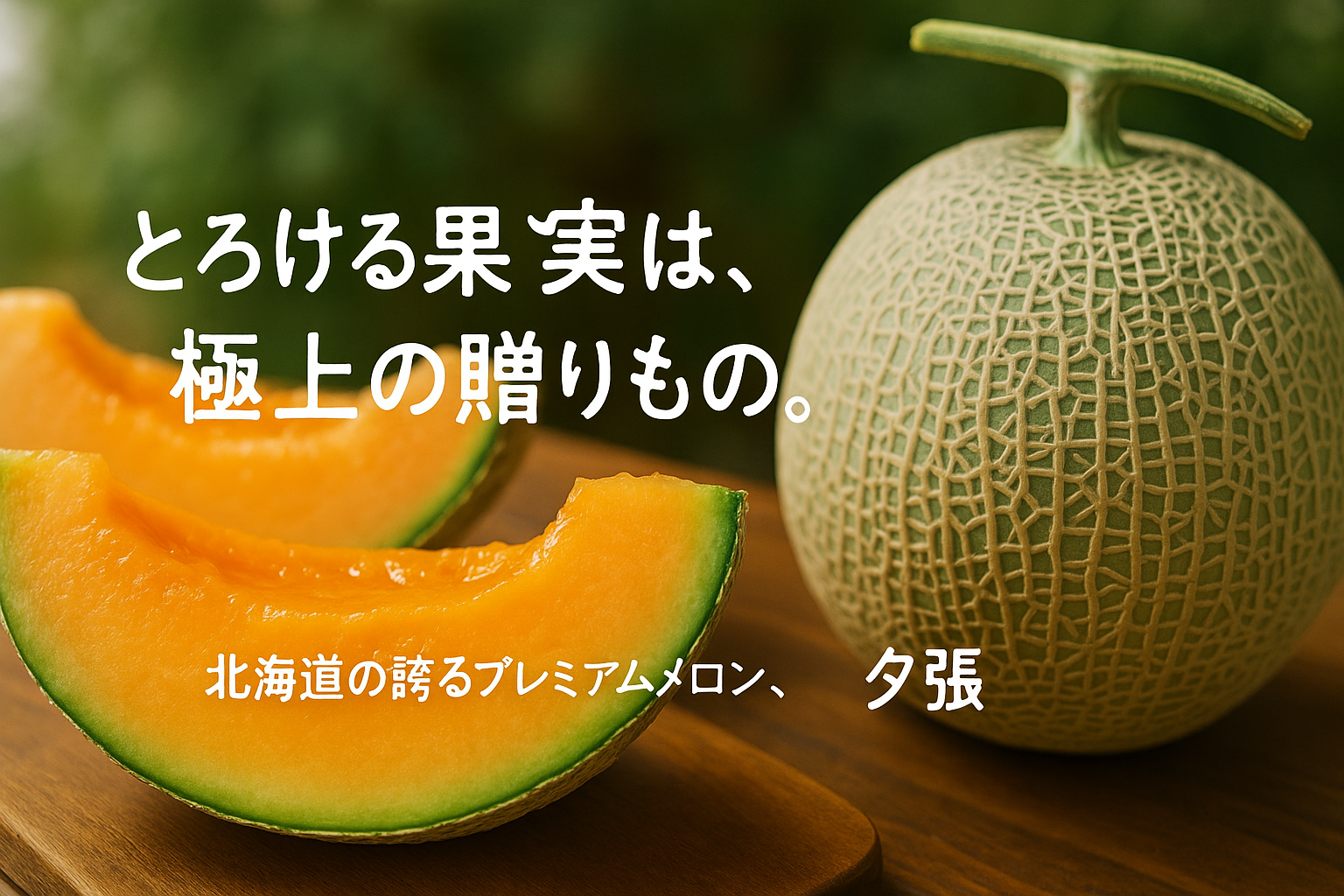 夕張メロンの旬・食べ方・見分け方を解説
