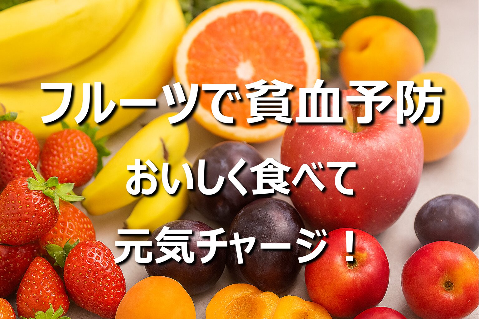 【貧血対策予防】おすすめフルーツ│プルーン、いちご、りんご他