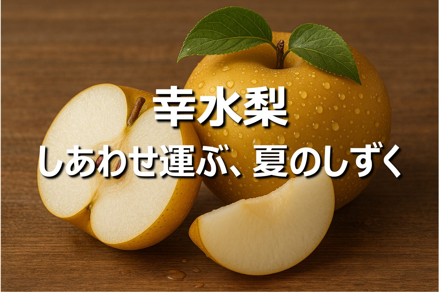 【幸水梨】千葉名産・旬の時期と特徴｜豊水との違い│甘い見分け方
