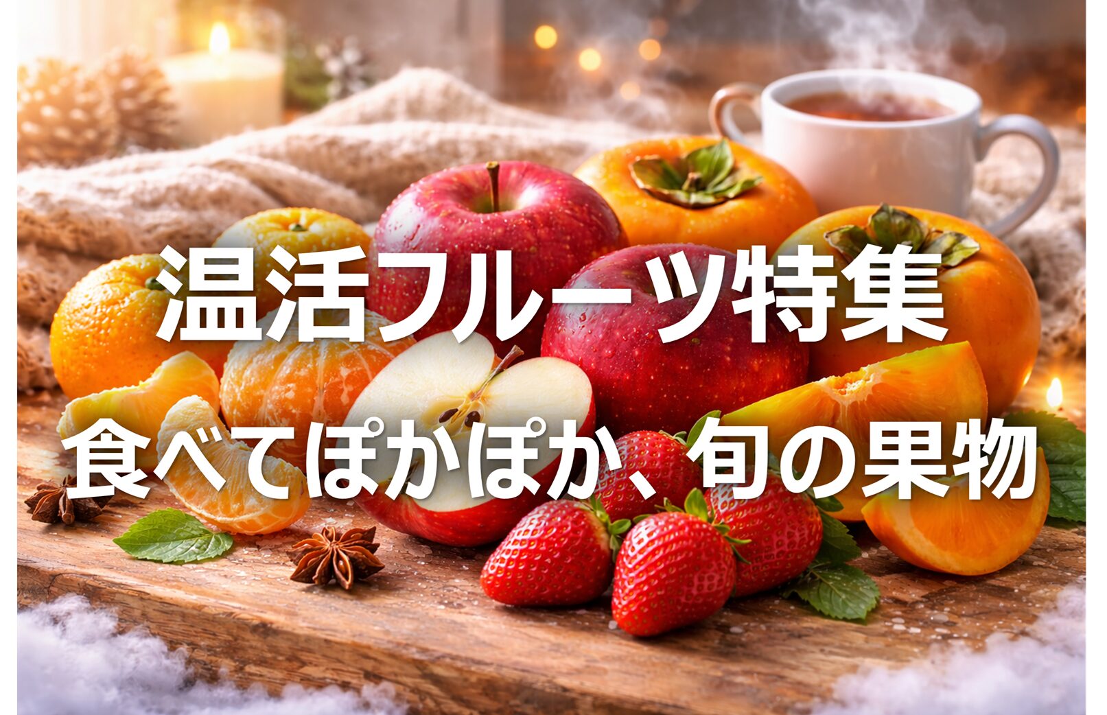 【温活フルーツ特集】寒い冬│冷え対策におすすめの旬の果物