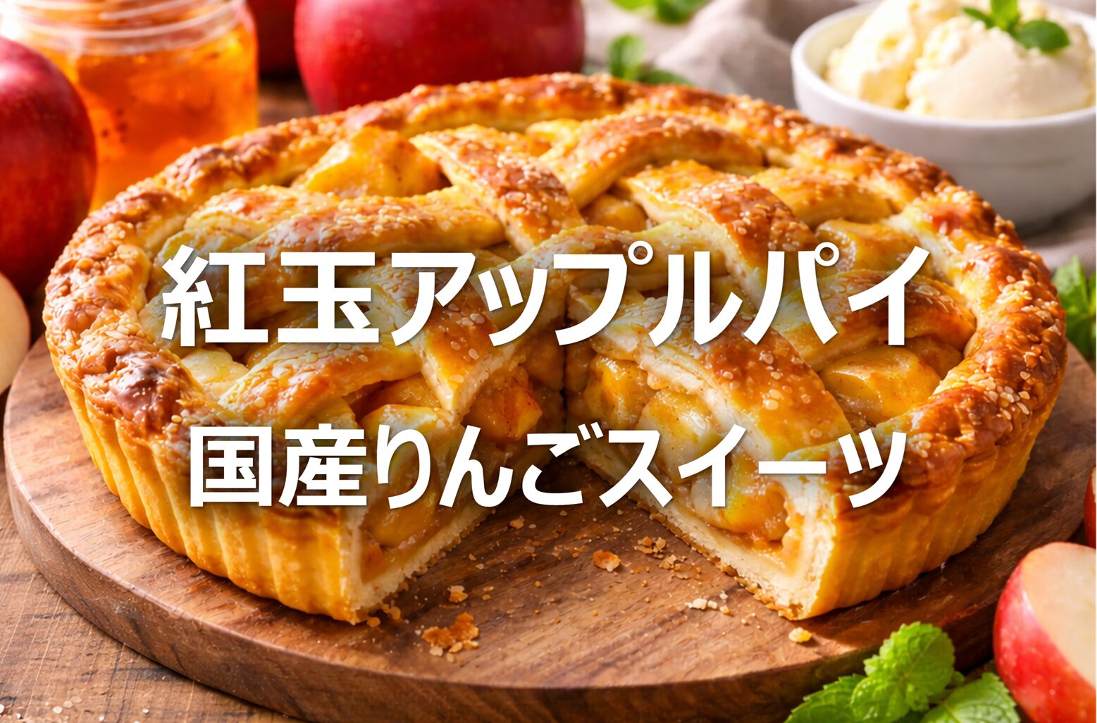 【紅玉アップルパイ】シナモン不使用│おすすめ国産りんごスイーツ