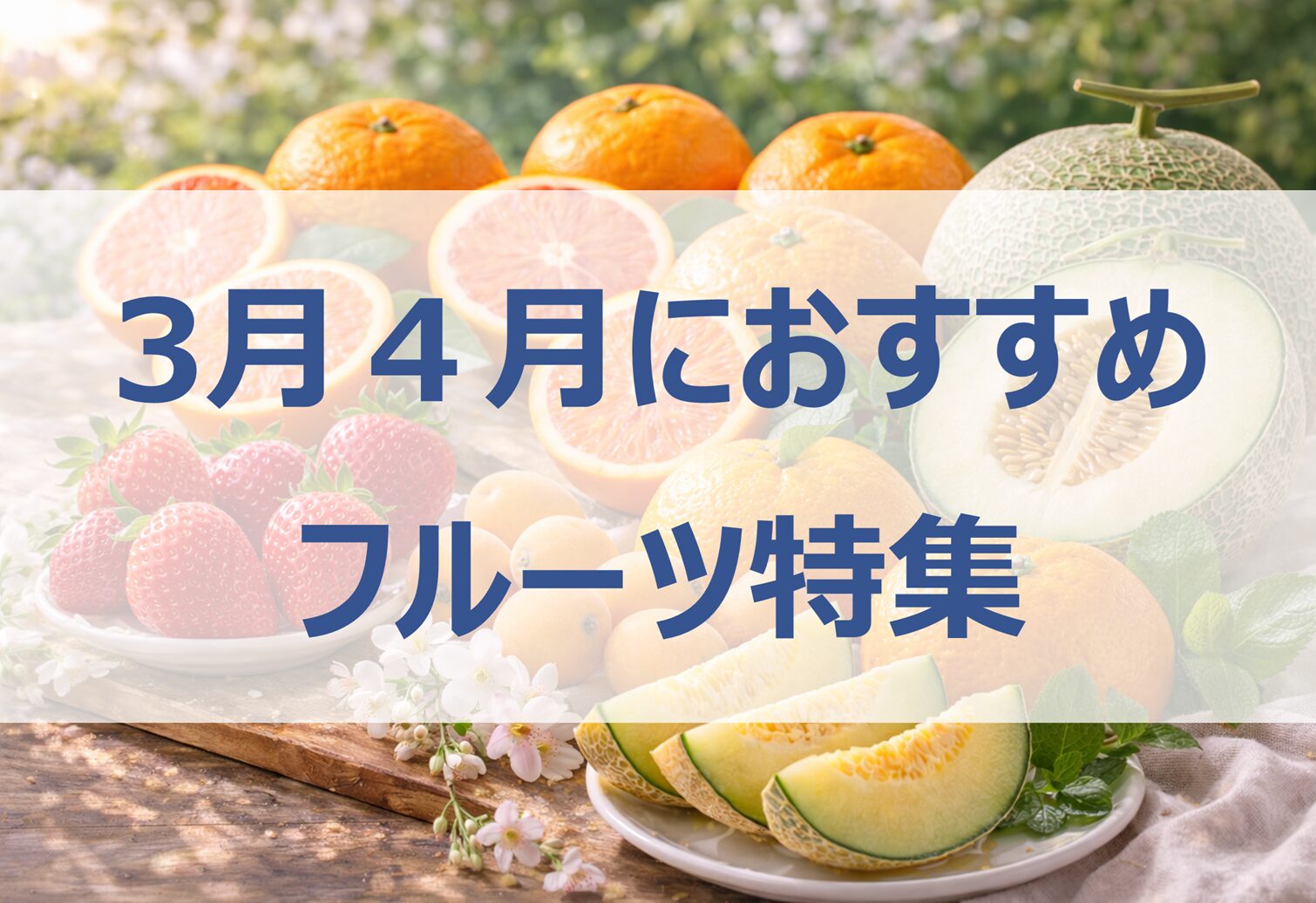 【3月4月が旬】フルーツ特集｜春のおすすめ厳選