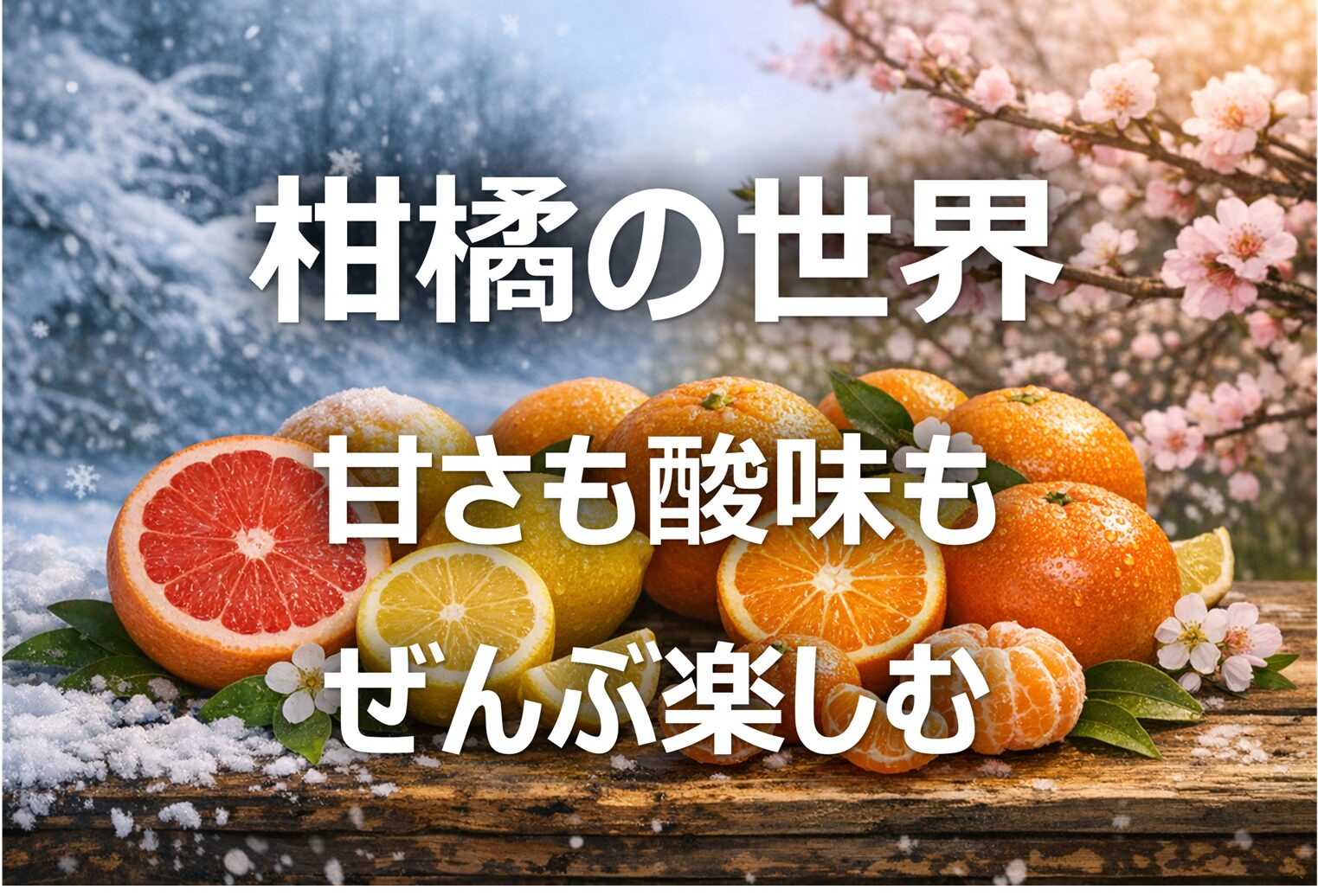 【柑橘の種類・旬・選び方】みかん・高級柑橘など徹底解説