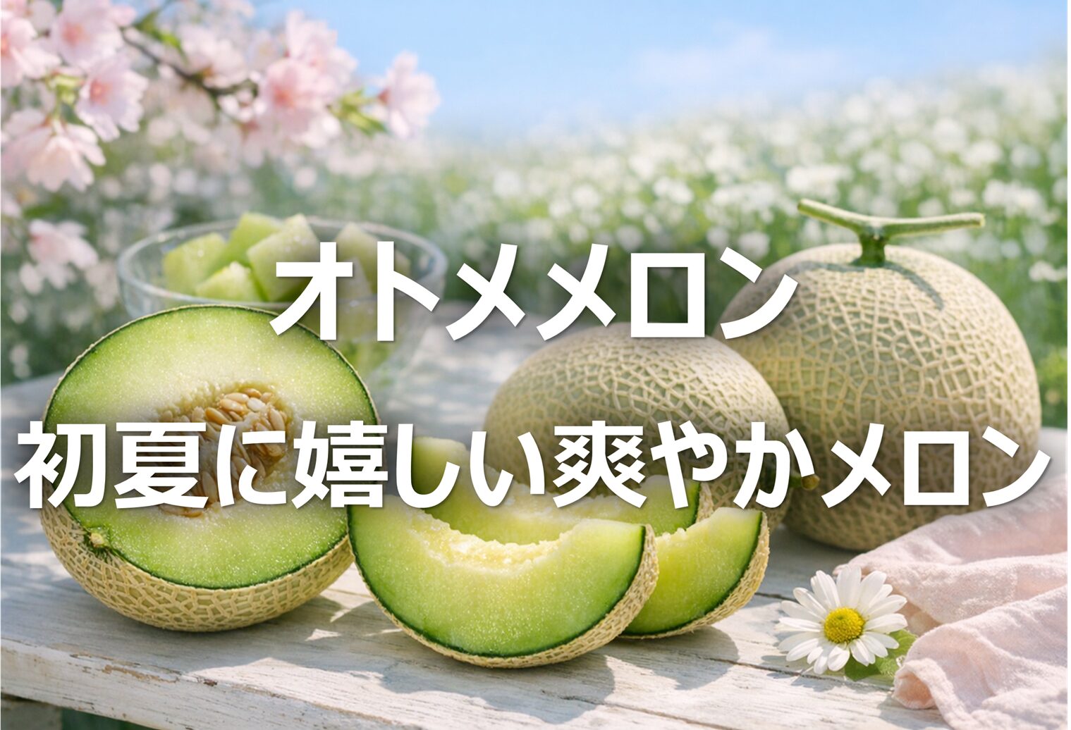 【オトメメロン│春メロン】茨城名産・旬の時期・特徴・選び方