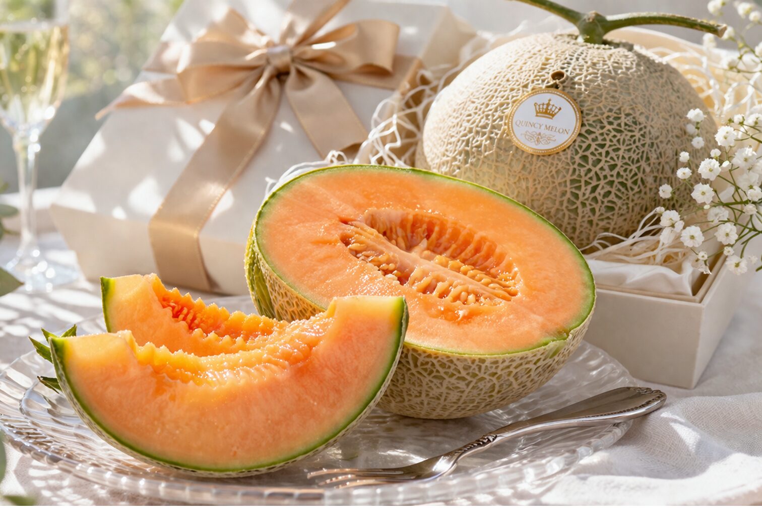 【クインシーメロン】茨城名産・旬の時期・特徴・見分け方