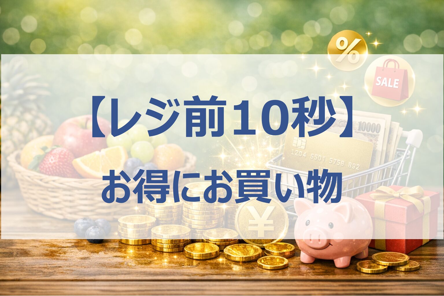 【レジ前10秒│お得にお買い物】高ポイント還元率・最適決済