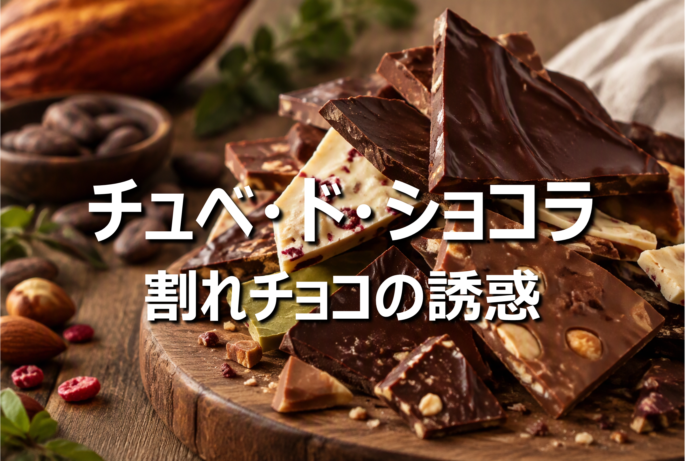 チュベ・ド・ショコラの割れチョコ｜種類・選び方・食べ方・保存方法